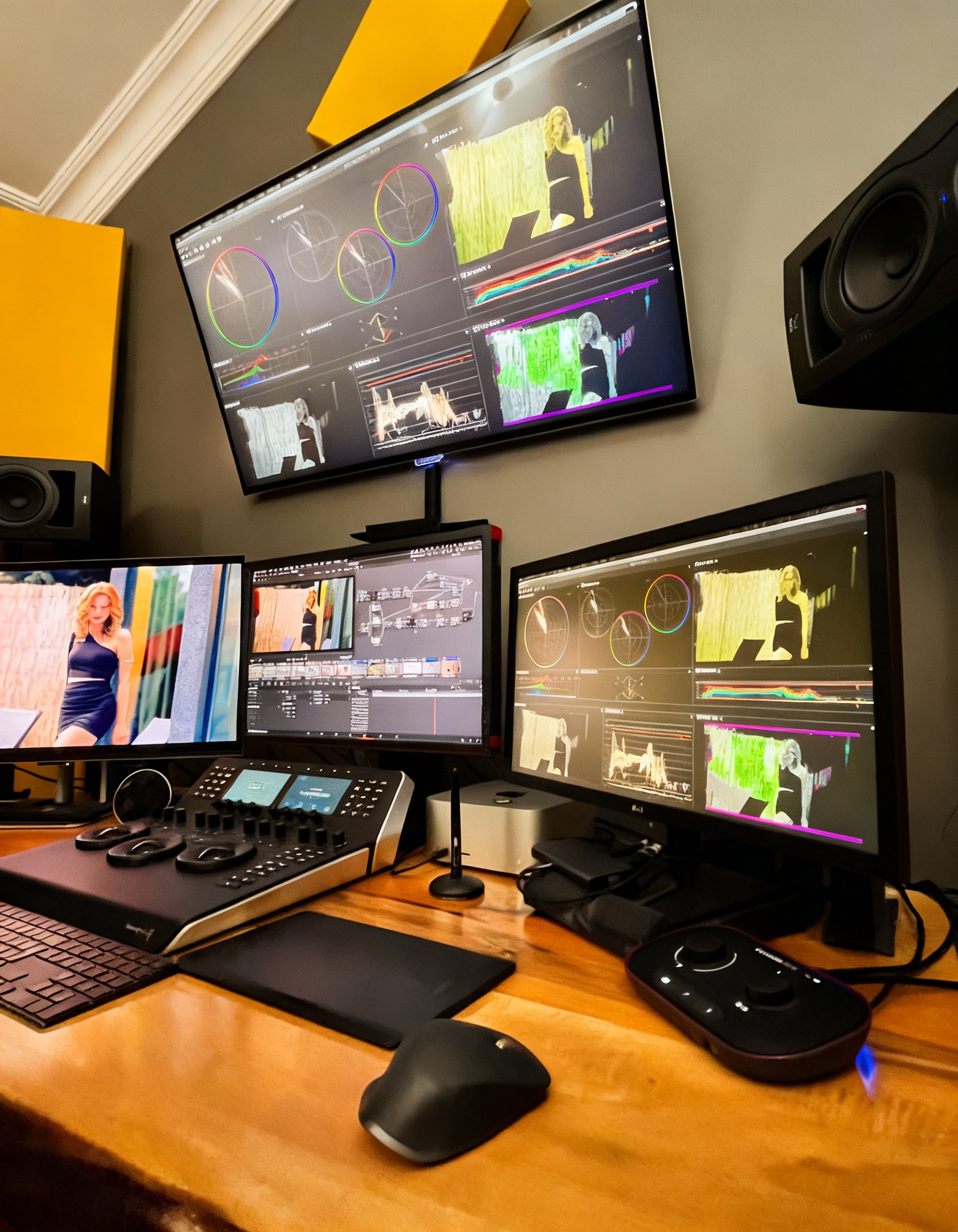 Edit bay and grading monitor